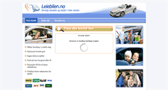 Desktop Screenshot of leiebilen.no