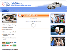 Tablet Screenshot of leiebilen.no